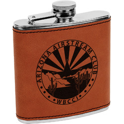 Arizona Airstream Club Leatherette Wrapped Stainless Steel Flask