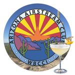 Arizona Airstream Club Printed Drink Topper - 3.5"