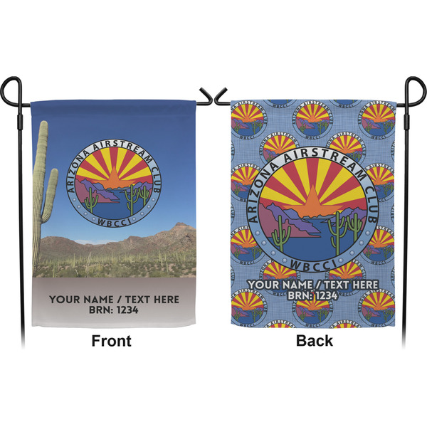 Arizona Airstream Club Garden Flag - Double Sided Front and Back