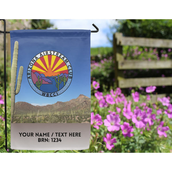 Arizona Airstream Club Garden Flag - Outside In Flowers