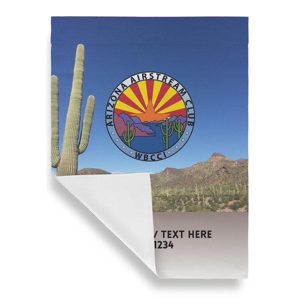 Arizona Airstream Club Garden Flags - Large - Single Sided - FRONT FOLDED