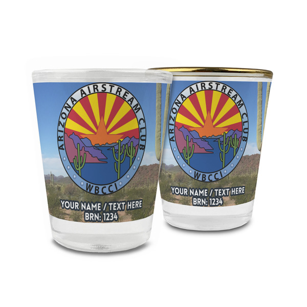 Custom Arizona Airstream Club Glass Shot Glass - 1.5 oz