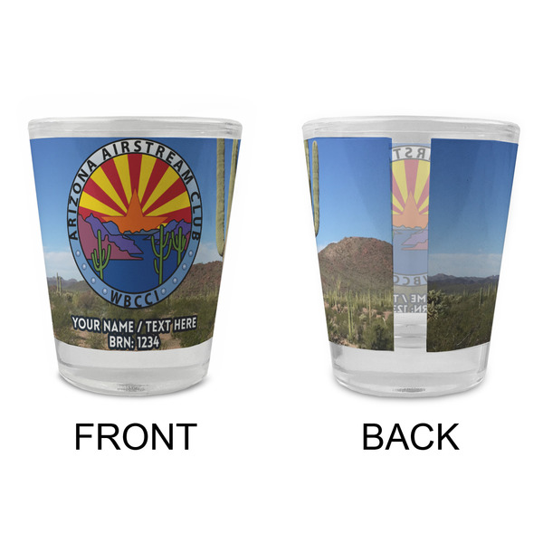 Arizona Airstream Club Glass Shot Glass - Standard - Front & Back