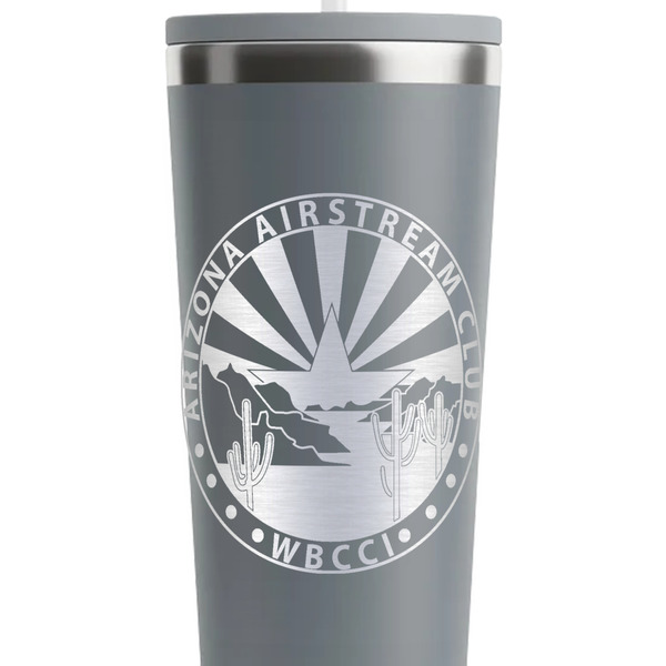 Arizona Airstream Club Grey RTIC Everyday Tumbler - 28 oz. - Close Up