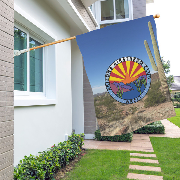Arizona Airstream Club House Flags - Single Sided - LIFESTYLE
