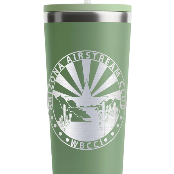 Arizona Airstream Club Light Green RTIC Everyday Tumbler - 28 oz. - Close Up