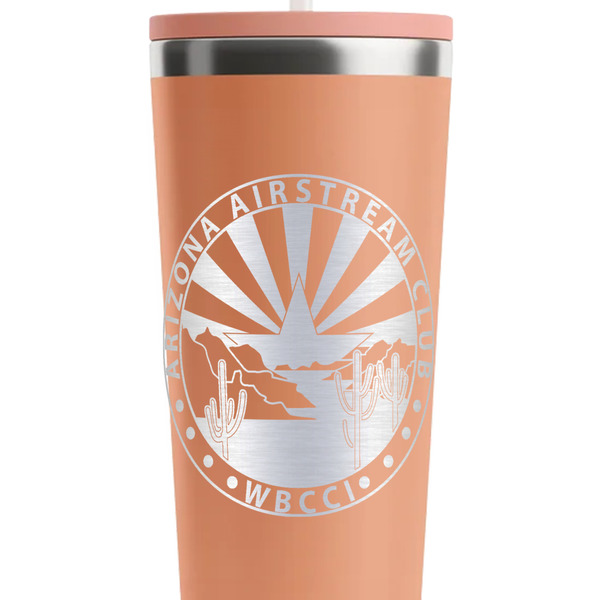 Arizona Airstream Club Peach RTIC Everyday Tumbler - 28 oz. - Close Up