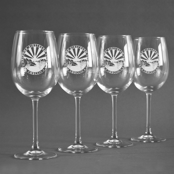 Arizona Airstream Club Personalized Wine Glasses (Set of 4)