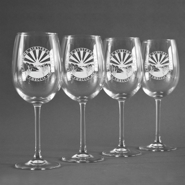 Arizona Airstream Club Personalized Wine Glasses (Set of 4)