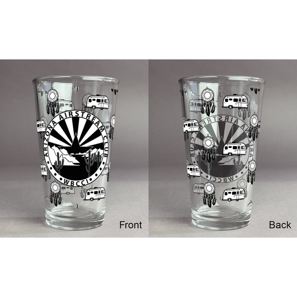 Arizona Airstream Club Pint Glass - Full Fill w Transparency - Approval