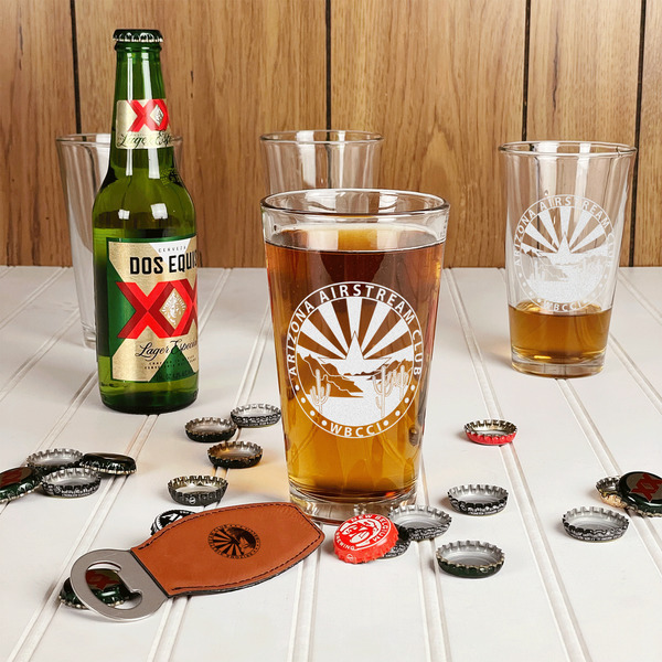 Arizona Airstream Club Pint Glasses - In Context
