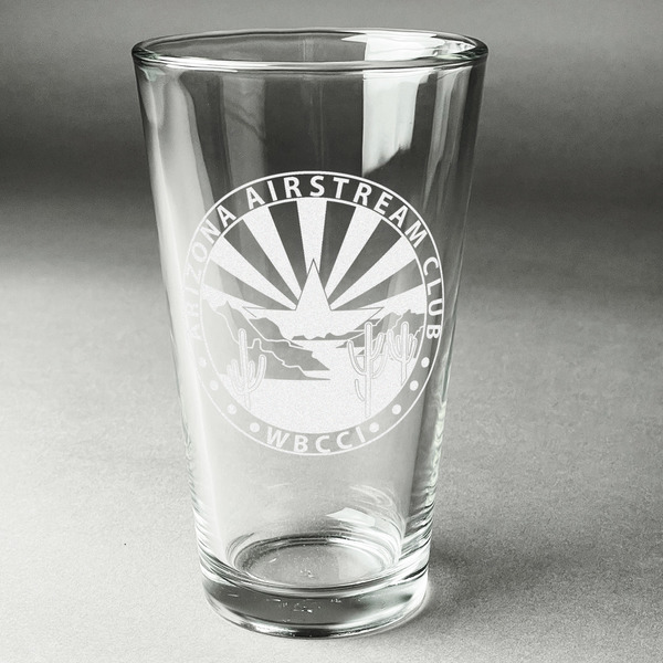 Custom Arizona Airstream Club Pint Glass - Laser Engraved