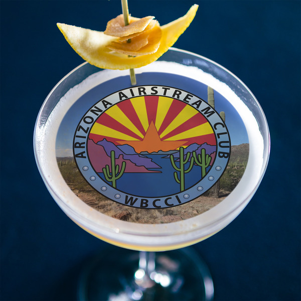 Arizona Airstream Club Printed Drink Topper - Large - In Context