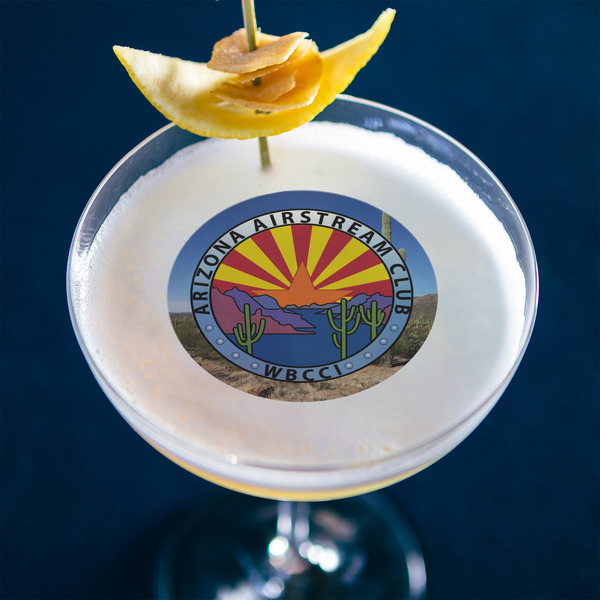 Arizona Airstream Club Printed Drink Topper - Medium - In Context
