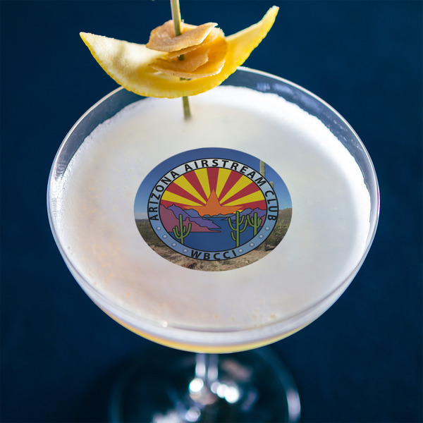Arizona Airstream Club Printed Drink Topper - Small - In Context