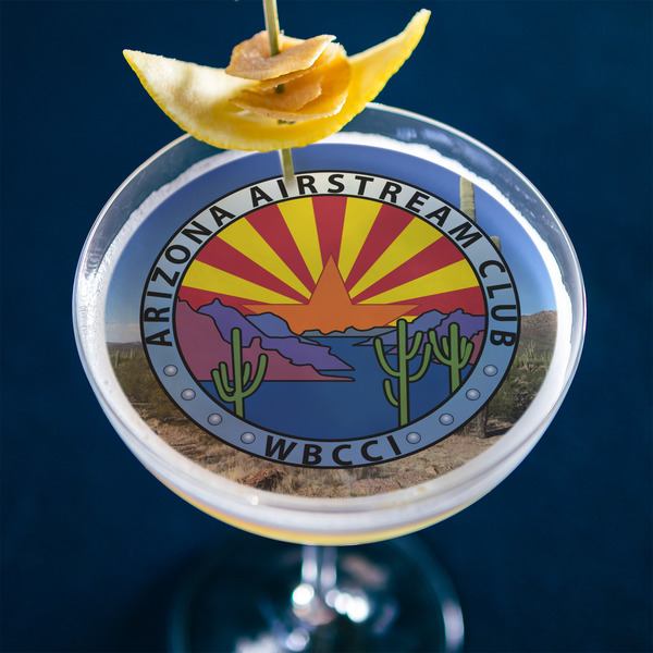 Arizona Airstream Club Printed Drink Topper - XLarge - In Context