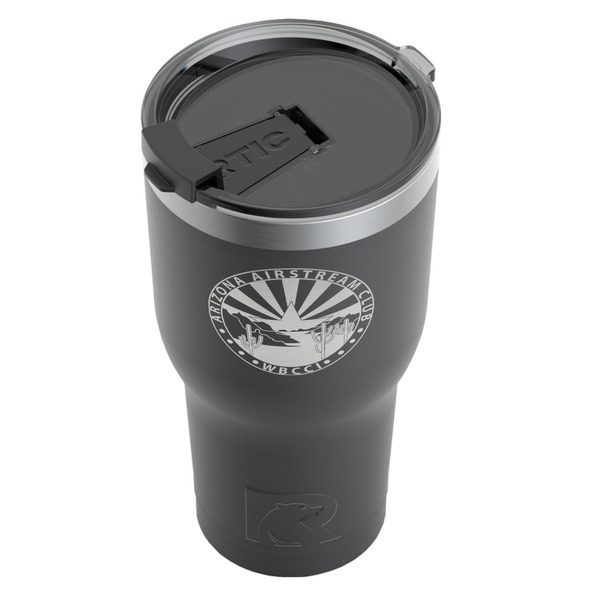 Arizona Airstream Club RTIC Tumbler - Black - Angled