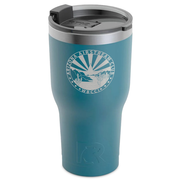 Arizona Airstream Club RTIC Tumbler - Dark Teal - Angled