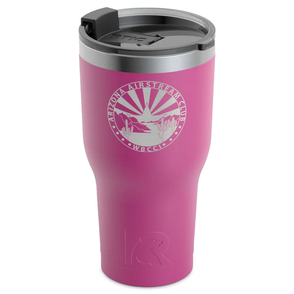 Arizona Airstream Club RTIC Tumbler - Magenta - Angled
