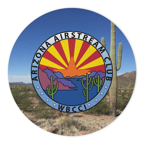 Arizona Airstream Club Round Paper Coaster - Approval