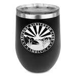 Arizona Airstream Club Stemless Stainless Steel Wine Tumbler - Black - Double-Sided