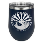 Arizona Airstream Club Stemless Stainless Steel Wine Tumbler - Navy - Single-Sided