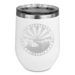 Arizona Airstream Club Stemless Stainless Steel Wine Tumbler - White - Double-Sided