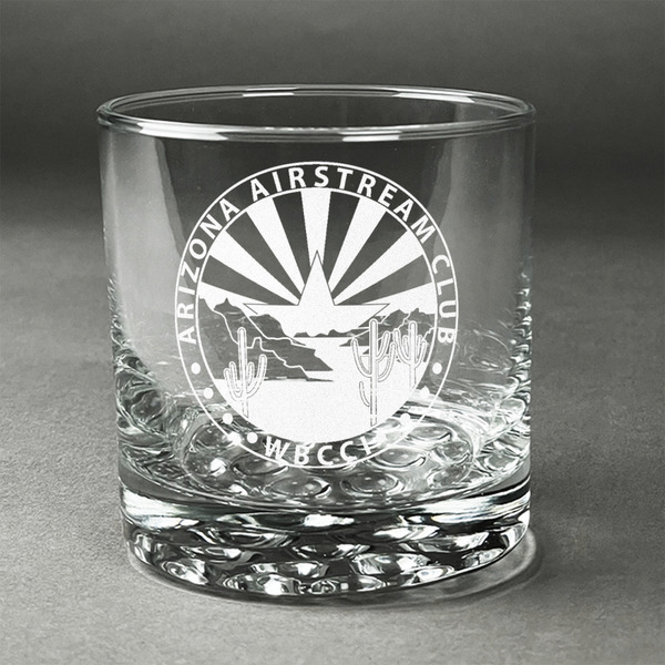 Custom Arizona Airstream Club Whiskey Glass - Engraved