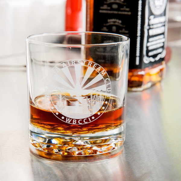 Arizona Airstream Club Whiskey Glass - Jack Daniel's Bar - In Use