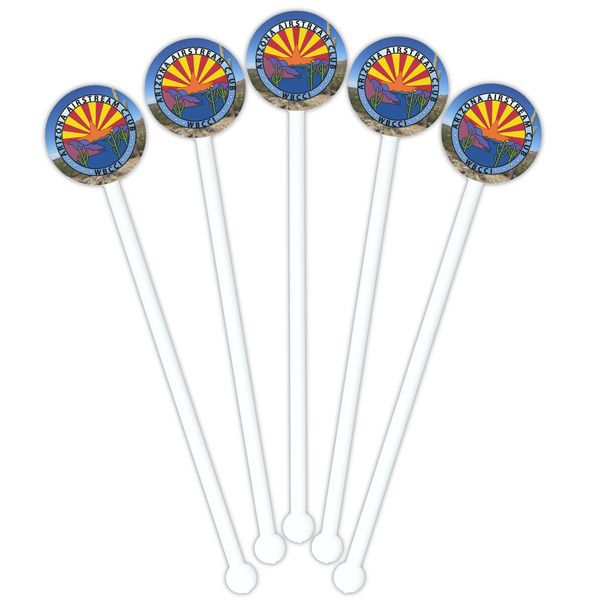 Arizona Airstream Club White Plastic 5.5" Stir Stick - Fan View