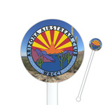 Arizona Airstream Club 5.5" Round Plastic Stir Sticks - White - Single-Sided