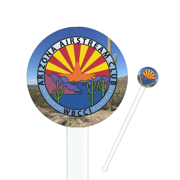 Custom Arizona Airstream Club Round Plastic Stir Sticks