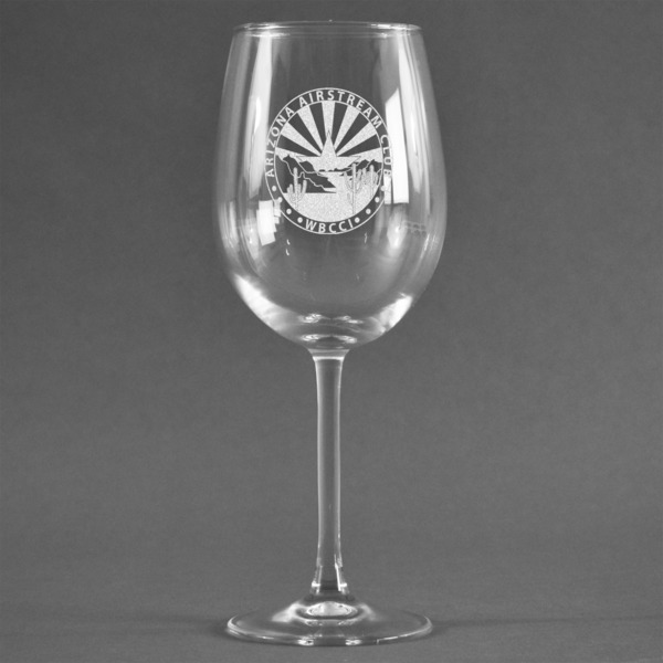 Custom Arizona Airstream Club Wine Glass - Laser Engraved