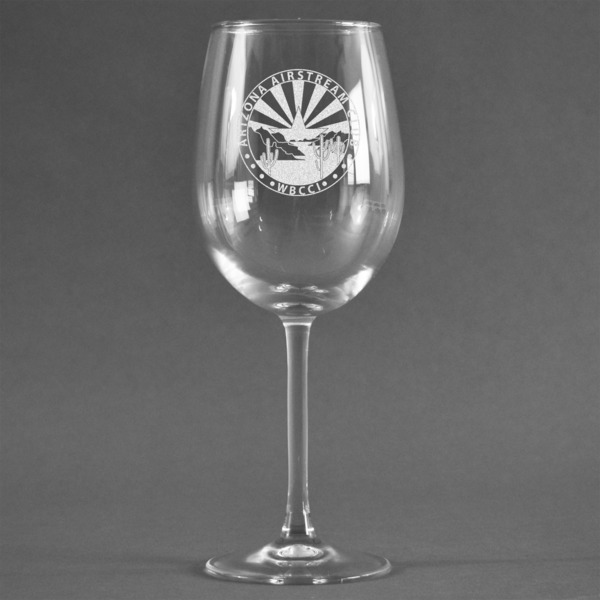 Custom Arizona Airstream Club Wine Glass - Laser Engraved