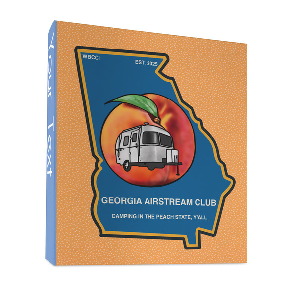 Georgia Airstream Club 3 Ring Binders - Full Wrap - 1" - Front