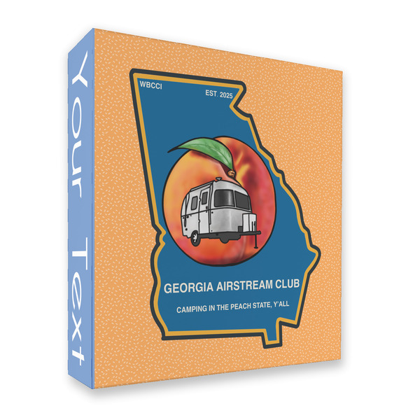 Georgia Airstream Club 3 Ring Binders - Full Wrap - 2" - Front