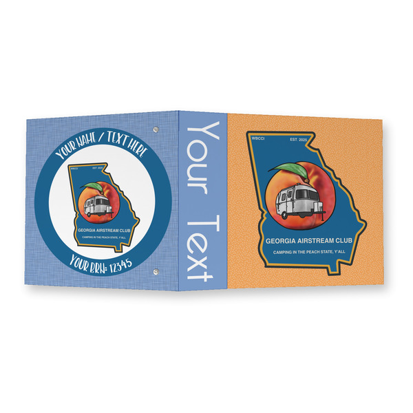 Georgia Airstream Club 3 Ring Binders - Full Wrap - 2" - Open Outside