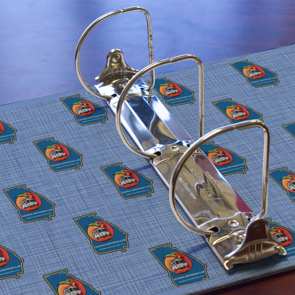 Georgia Airstream Club 3 Ring Binders - Full Wrap - 3" - Detail