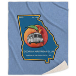 Georgia Airstream Club Sherpa Throw Blanket