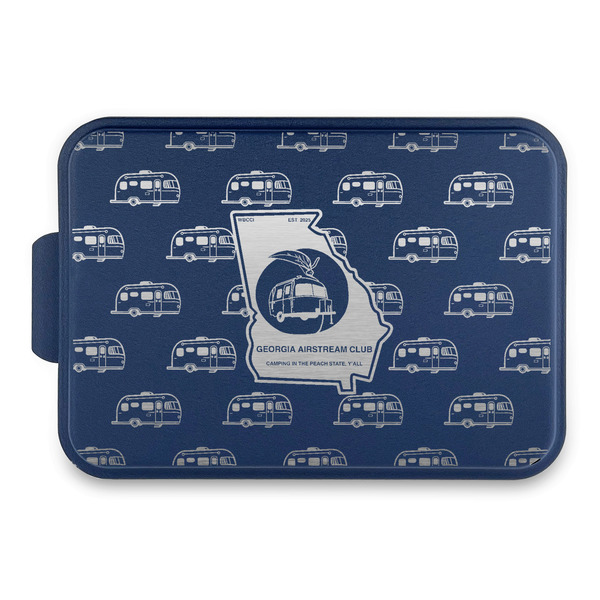 Custom Georgia Airstream Club Aluminum Baking Pan with Navy Lid
