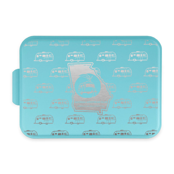 Custom Georgia Airstream Club Aluminum Baking Pan with Teal Lid