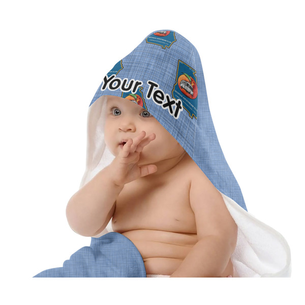 Georgia Airstream Club Baby Hooded Towel on Child