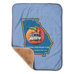 Georgia Airstream Club Sherpa Baby Blanket - 30" x 40"