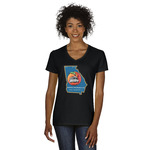 Georgia Airstream Club Women's V-Neck T-Shirt - Black