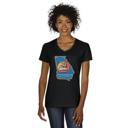 Georgia Airstream Club Women's V-Neck T-Shirt - Black