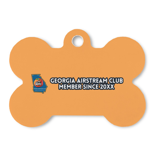 Custom Georgia Airstream Club Bone Shaped Dog ID Tag