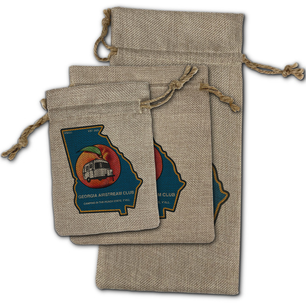 Georgia Airstream Club Burlap Gift Bags - (PARENT MAIN) All Three