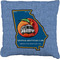 Georgia Airstream Club Faux-Linen Throw Pillow 16"