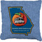 Georgia Airstream Club Faux-Linen Throw Pillow 18"