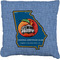 Georgia Airstream Club Faux-Linen Throw Pillow 26"